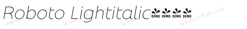 Roboto Lightitalic字体转换